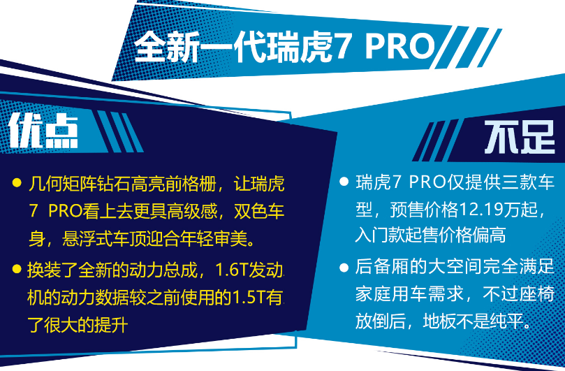 瑞虎7pro缺点和优点是什么？