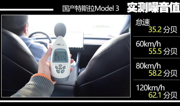 特斯拉国产model3隔音好吗?国产model3噪音测试