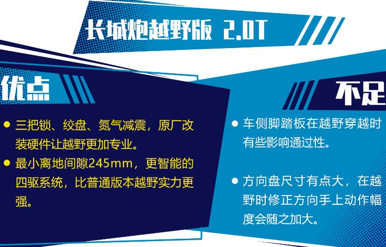 长城炮越野版缺点和优点 长城炮越野版口碑质量好吗