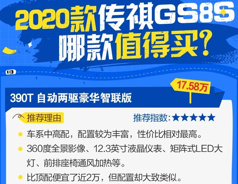 2020款传祺GS8S哪款值得买?传祺GS8S买哪个配置性价比高