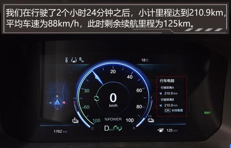启辰T60EV高速续航测试