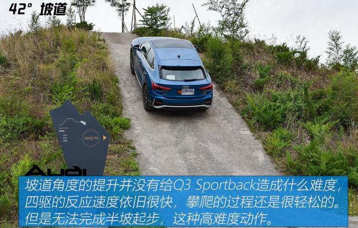 奥迪Q3sportback四驱越野性能测试