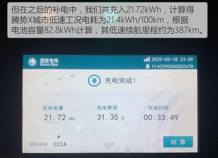 腾势X纯电动低速续航测试,腾势X纯电电耗多少