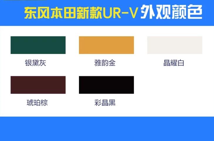 2020款本田URV有几种颜色？新URV什么颜色好看