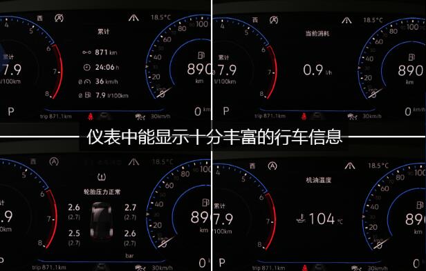 2020款迈腾仪表盘图解.新迈腾仪表盘显示图解