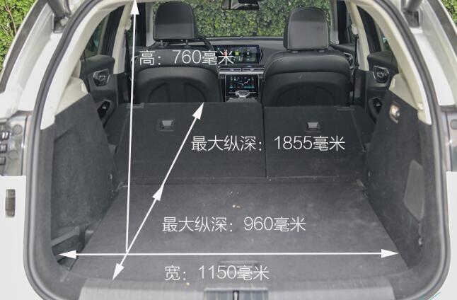 北京X7后备箱尺寸多少？北京X7后排能放倒吗
