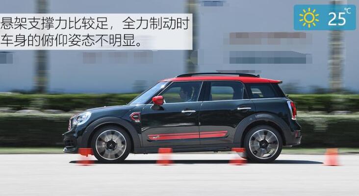 MINI JCW COUNTRYMAN刹车距离测试