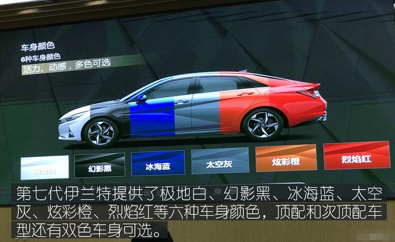 第七代伊兰特有几种颜色？七代伊兰特什么颜色好看
