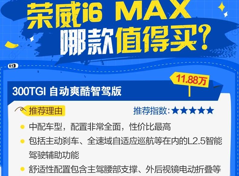 荣威i6MAX买哪款好?荣威i6MAX哪个版本值得买？