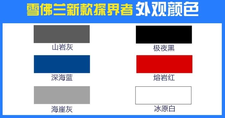 2021款探界者颜色有几种?探界者选什么颜色好看?