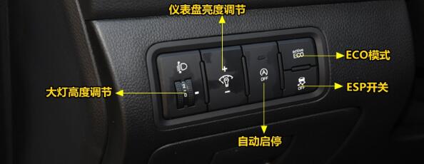 现代名图中控按钮图解,名图车内按键功能说明