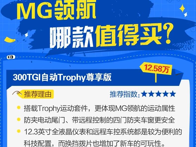 名爵MG领航哪款值得买?MG领航买哪个版本好