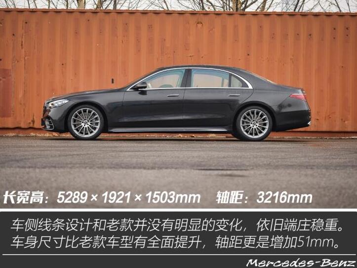 2021款奔驰S500L车身尺寸多少？