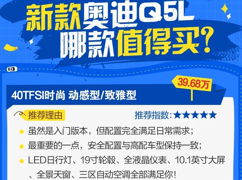 2021款奥迪Q5L哪款值得买?2021款奥迪Q5L买哪款好