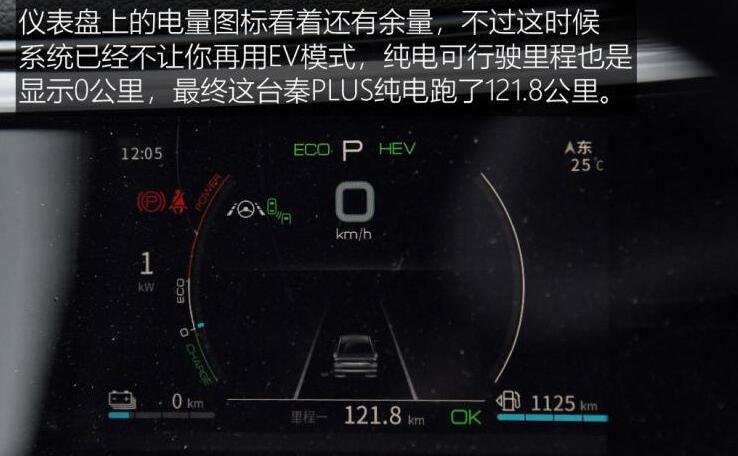 秦PLUSDM-i纯电续航测试