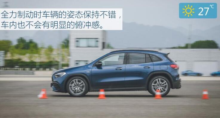 奔驰AMG GLA35百公里刹车距离