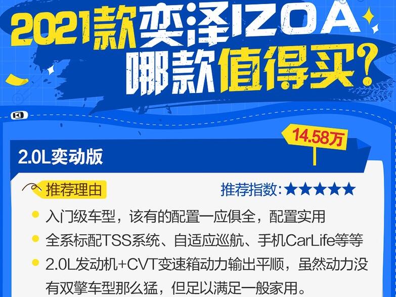 2021款奕泽哪款值得买?新款奕泽哪款性价比高